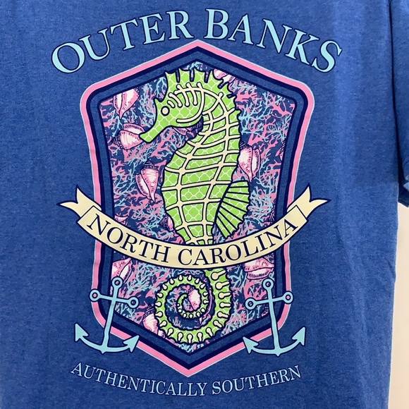 Delta Outer Banks OBX Seahorse T-Shirt  Size M - Picture 6 of 7